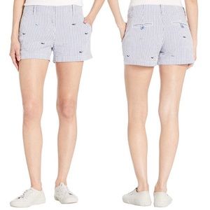 Vineyard Vines Seersucker Shorts Whale Embroidery